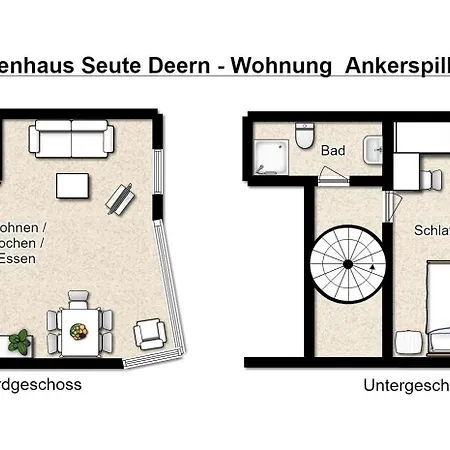 Seute Deern Ankerspill Apartment Juist